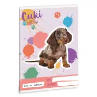 Ars Una: Roztomilý harlekýnský jezevčík A/5 linkovaný sešit pro 3. třídu 12-32