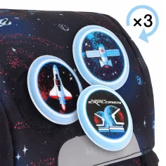 Ars Una: Space Explorer easy-pack školní taška, batoh 27x38x18 cm obrázek 6