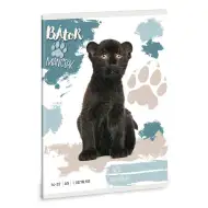 Ars Una: Statečné tlapky - Černý panter A/5 linkovaný sešit pro 1. třídu 14-32