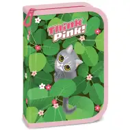 Ars Una: Think Pink kočičí plněný rozkládací penál 12,8x19,3x3,6 cm