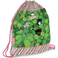 Ars Una: Think Pink kočičí sáček na přezůvky, sportovní vak 32x42 cm