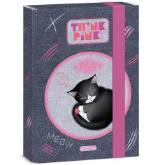 Ars Una: Think Pink roztomilý box na sešity s kočičkami A5