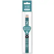 Ars Una: Trojúhelníková pruhovaná B grafitová tužka balení 2 kusy