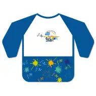 Ars Una: Voděodolná malířská zástěra s dlouhými rukávy - Blue Splash