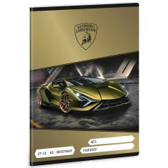 Ars Una: Žlutý čtverečkovaný sešit s motivem Lamborghini A5 27-32