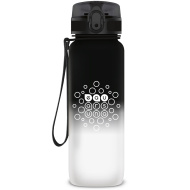 Ars Una: láhev bez BPA s barevným přechodem, matná - 800 ml - Black &amp; White