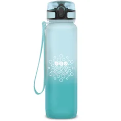 Ars Una: motivační láhev bez BPA s barevným přechodem, matná - 1000 ml - Ice