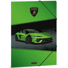 Ars Una: zelené desky Lamborghini s gumičkou, formát A4