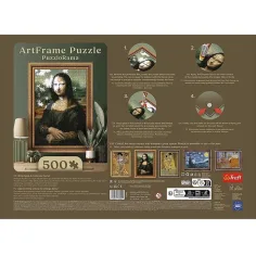 ArtFrame: Leonardo Da Vinci - Mona Lisa 500dílné puzzle s rámečkem - Trefl obrázek 3
