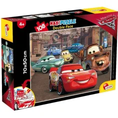 Auta 2 v 1 108dílné puzzle a omalovánka 70x50 cm - Lisciani obrázek 2