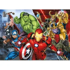 Avengers 2 v 1, maxi puzzle a omalovánka, 108 dílků, 70x50 cm - Lisciani obrázek 3
