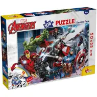 Avengers 2 v 1, puzzle a omalovánka, 108 dílků, 50x35 cm – Lisciani