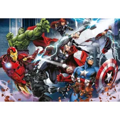 Avengers 2 v 1, puzzle a omalovánka, 108 dílků, 50x35 cm – Lisciani obrázek 2