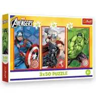 Avengers: Naši hrdinové 3x50ks puzzle - Trefl