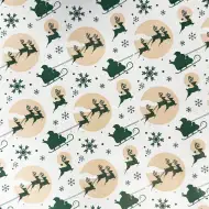 Balenicí papír s motivem Mikuláše a soba 200x70 cm