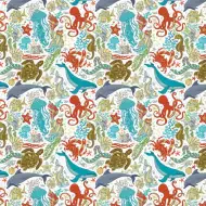 Balicí papír s mořskými zvířaty 100x70 cm