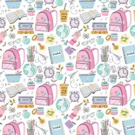 Balicí papír s motivem učení a zábavy 100x70 cm