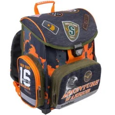 Bambino: Vojenský ergonomický školní batoh, batoh 36x27x14cm obrázek 3