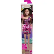 Barbie Chic blond módní panenka v růžových šatech s nápisem Barbie - Mattel