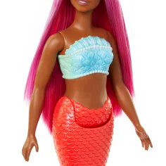 Barbie Dreamtopia: Panenka s růžovými vlasy a korálově zbarvenou ocasní ploutví - Mattel obrázek 4
