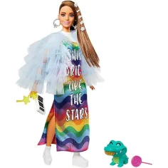 Barbie: Extravagantní panenka v duhovém šate - Mattel obrázek 2