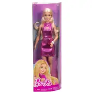Barbie: Fashionista stylová blondýnka v růžových šatech - Mattel