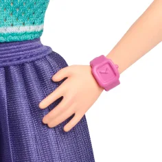 Barbie Fashionista stylová panenka se zrzavými vlasy v fialové sukni - Mattel obrázek 2
