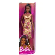 Barbie: Fashionista stylová panenka v kostkovaných, květinových šatech - Mattel