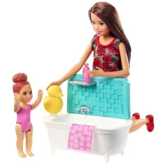 Barbie: Skipper koupací set pro hlídání dětí - Mattel obrázek 3