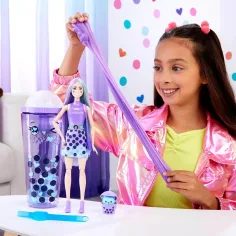 Barbie: Slime Reveal Bublinková párty Fialová panenka - Mattel obrázek 2