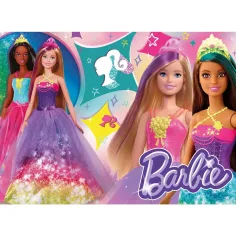 Barbie magický svět 4x48dílné maxi podlahové puzzle 35x25cm - Lisciani obrázek 3