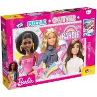 Barbie nejlepší kamarádky, třpytivé puzzle 108 dílků, 50x35 cm – Lisciani