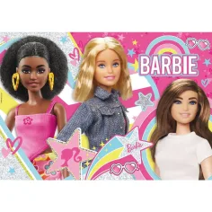 Barbie nejlepší kamarádky, třpytivé puzzle 108 dílků, 50x35 cm – Lisciani obrázek 2