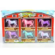 Barevná koně figura, sada 6 kusů