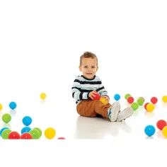 Barevná míček v síťce 100ks - D-Toys obrázek 2