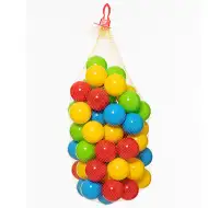 Barevná míčky v síťce 60 ks - D-Toys
