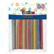 Barevné dřevěné tyčinky 4x10 mm, sada 100 ks