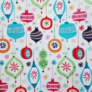 Barevné ozdoby vzorovaný balicí papír 200x70 cm