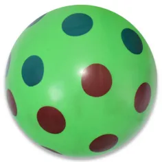 Barevný puntíkovaný gumový míč v různých variantách 22 cm obrázek 3