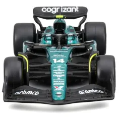 Bburago: Aston Martin AMR23 F1 závodní auto kovový model 1/43 (Fernando Alonso #14) obrázek 3
