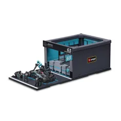 Bburago: F1 závodní auto 1/43 - MB AMG W15 E Performance boxová ulička obrázek 3