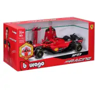 Bburago: Ferrari SF23 F1 závodní auto kovový model s pilotem 1/24 (Charles Leclerc #16)