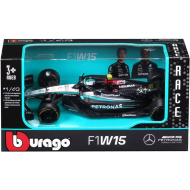 Bburago: Mercedes-AMG F1 W15 Performance F1 závodní vůz, kovový model 1/43 (Lewis Hamilton #44)
