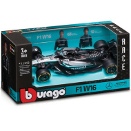 Bburago: Mercedes-AMG Petronas F1 W16 Russell F1 závodní automobil kovový model 1/43 (George Russell #63)