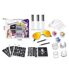 Beauty World: Kreativní sada Beauty Bomb s třpytivými tetováními a slunečními brýlemi obrázek 2