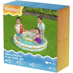 Bestway: Beachtastic nafukovací dětský bazén 3 v 1 sada Ø 122 x 20 cm obrázek 4