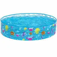 Bestway: Fill N Fun Sparkling Sea mořský zvířecí pevnostěnný brouzdaliště, Ø 122 x 25 cm