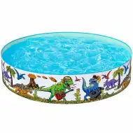 Bestway: Fill n Fun™ dinosauří pevnostěnný brouzdaliště Ø 183 x 38 cm