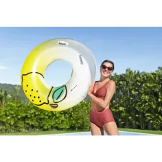 Bestway: nafukovací kruh s citronovým vzorem a držadlem 114 cm obrázek 5