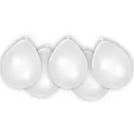 Bílá latexová balónková sada, 8 ks